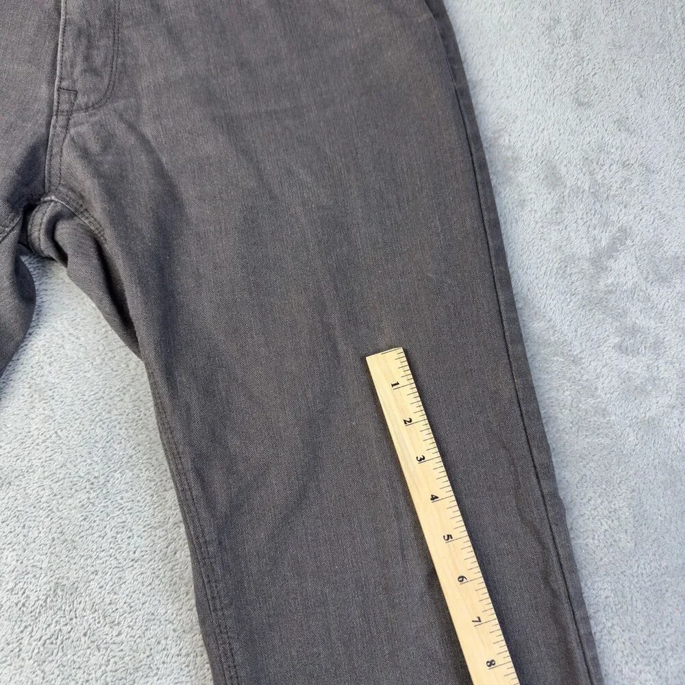 Hugo Boss Jeans Mens 36x34 Gray Vintage Wash Casual Everyday Straight Pants
